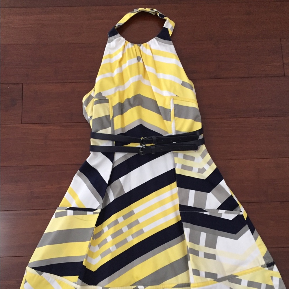 Halter Sundress with Fashion Belt